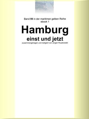 cover image of Hamburg einst und jetzt
